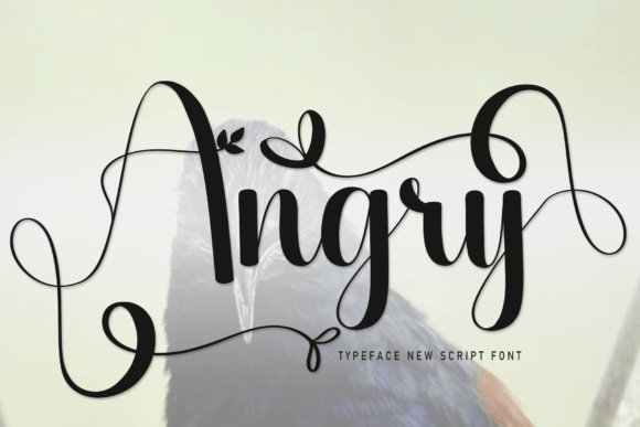 Angry: A Sweet Cursive Handwritten Font for Designers