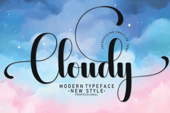 Cloudy: A Flowing Handwritten Font with Elegance