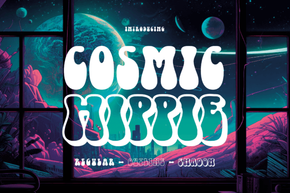 Cosmic Hippie: A Groovy Typeface for Retro-Inspired Designs