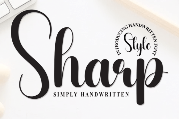 Discovering Sharp: A Flowing Handwritten Font for Creative Design