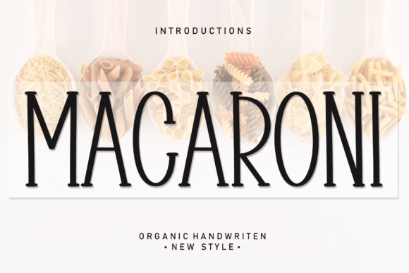 Macaroni: A Flowing Handwritten Font for Distinctive Designs