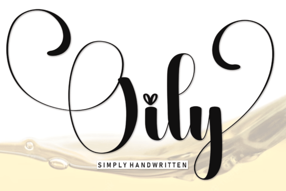 Oily: The Flowing Handwritten Font for Elegant Designs