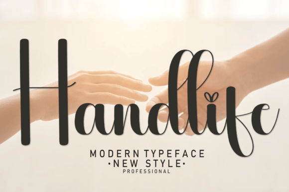 The Elegance of Handlife: A Flowing Script for Modern Design