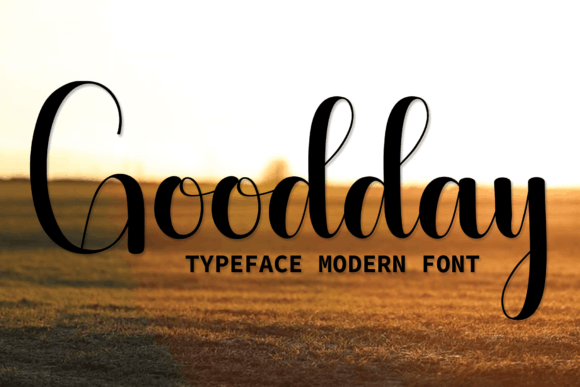 The Elegant Flow of Goodday: A Handwritten Font for Distinctive Designs